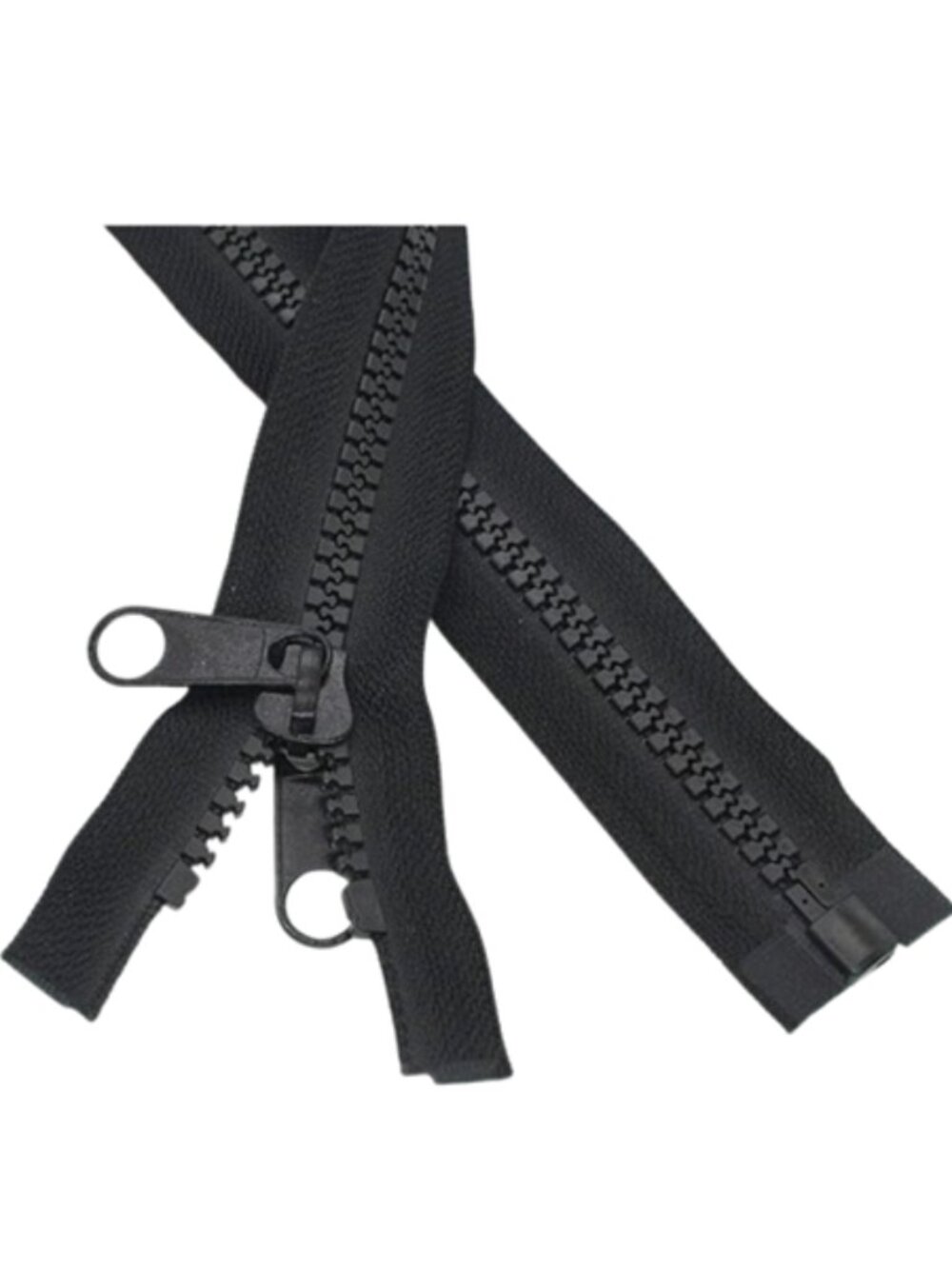 24" Reversible (Double Sided) Black Zipper
